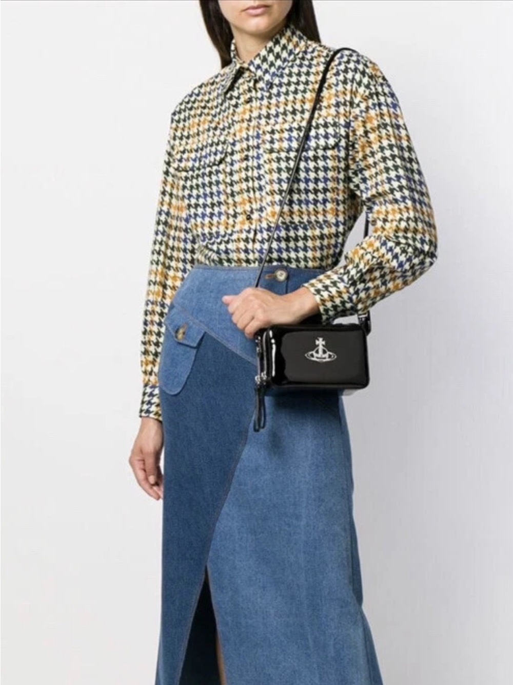 MCQ Alexander McQueen Houndstooth Boyfriend Buttondown Shirt